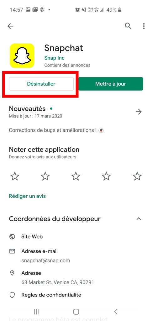 Comment désinstaller et supprimer une application sur Android