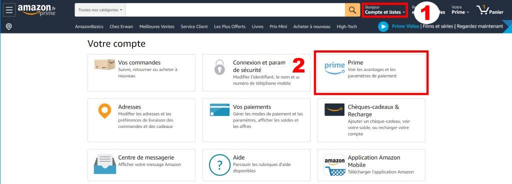 désabonnement amazon prime - 01