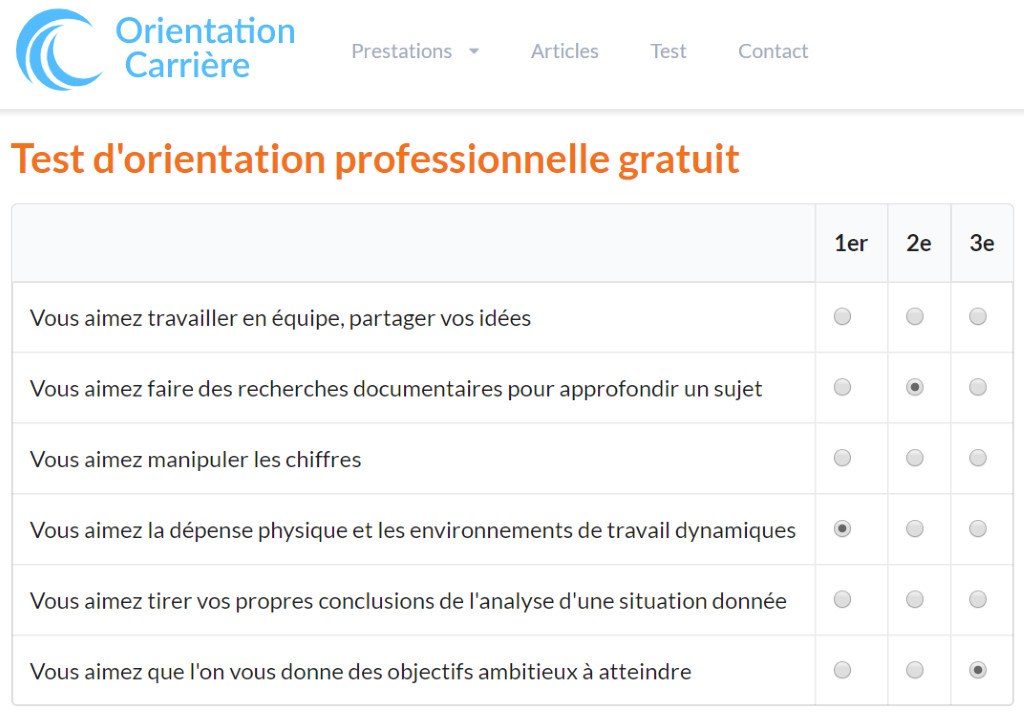 orientation carrière bilan de compétences