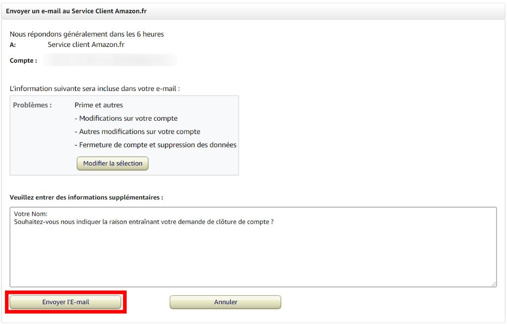 Amazon Compte