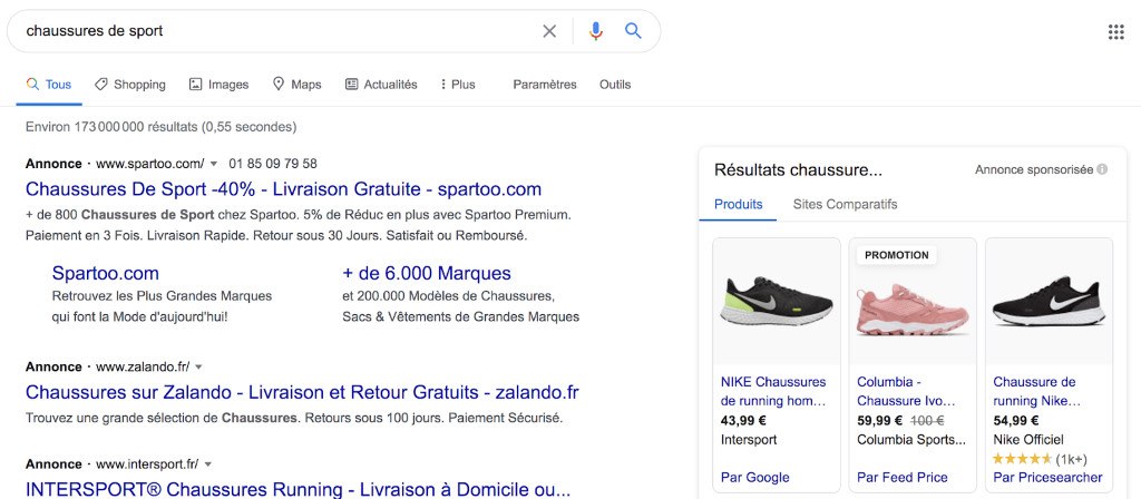 exemple de pub google ads