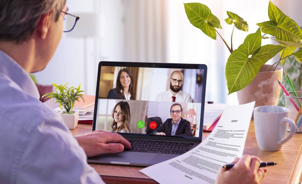 télétravail visioconférence