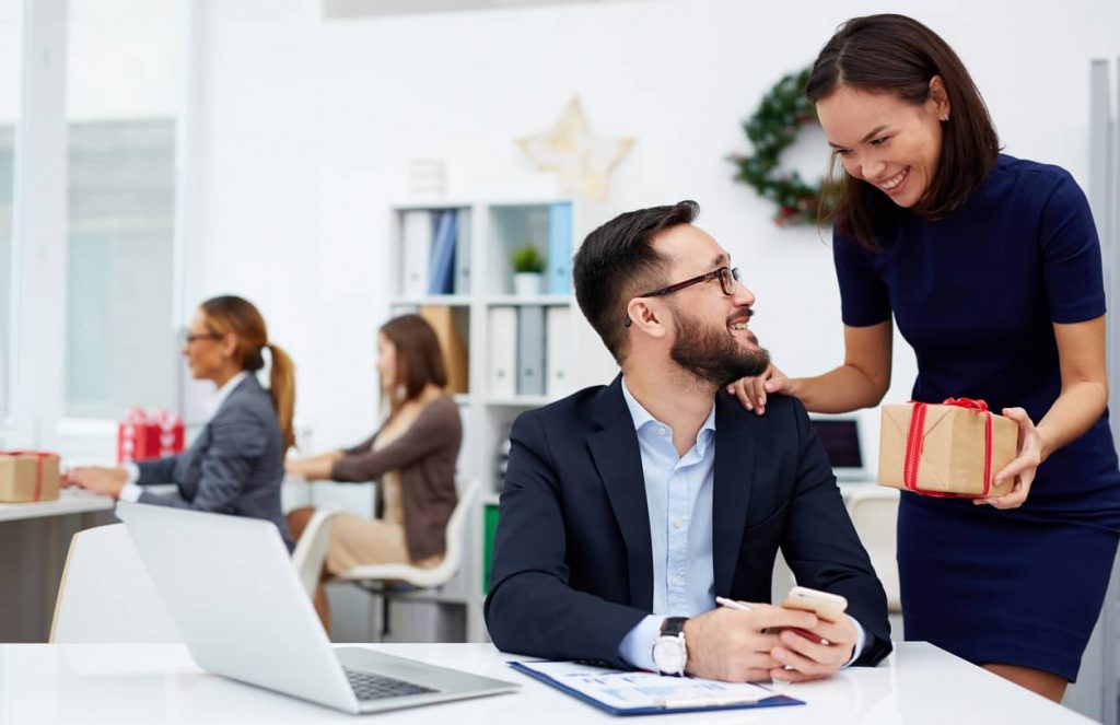 entreprise cadeaux de noël offrir