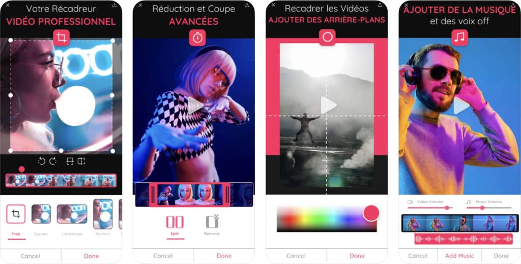 application iPhone "Rogner Video: Couper une Vidé‪o‬"