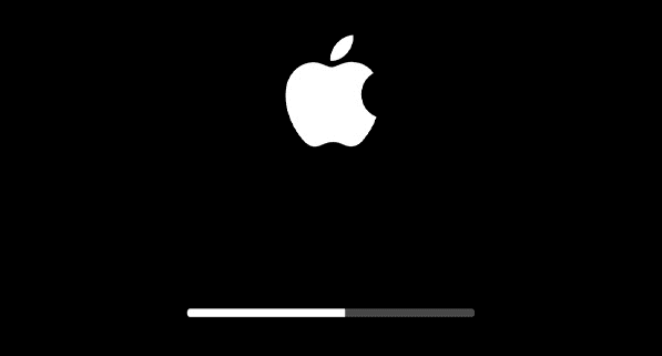 mon mac démarre pas : logo Apple et barre de progression