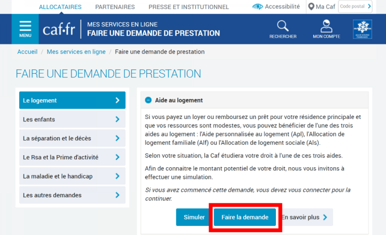 Comment faire sa demande d'APL en ligne