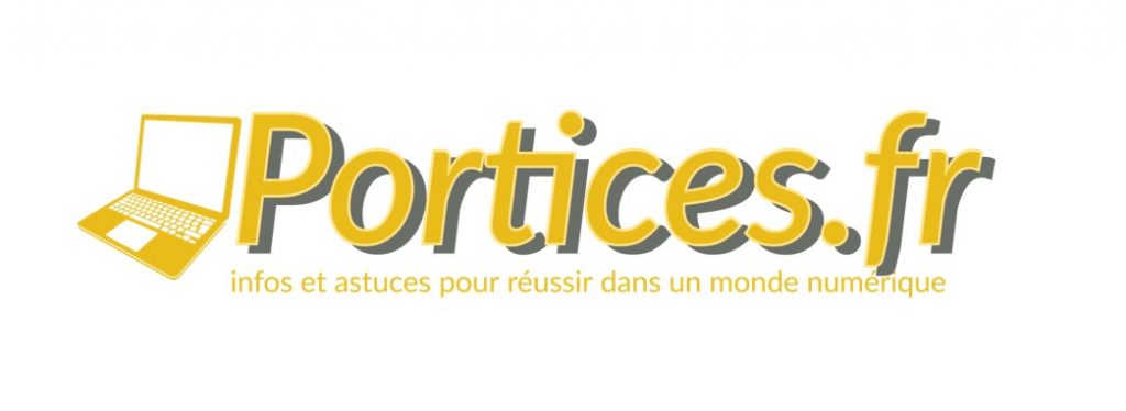 créer un logo gratuitement : exemple de logo portices.fr