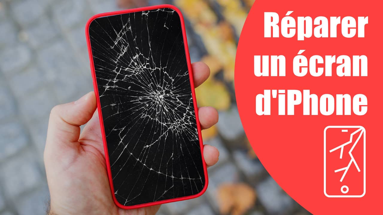 réparer un écran d'iPhone cassé