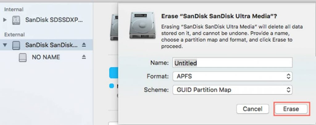 formater une carte sd sur mac