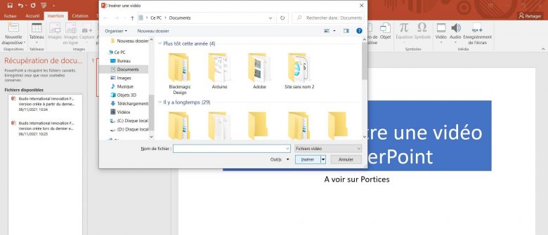 Comment mettre une vidéo sur PowerPoint
