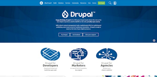 Drupal types de sites web
