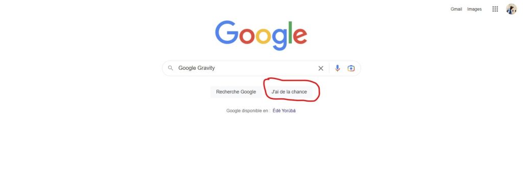 Google J'ai de la chance