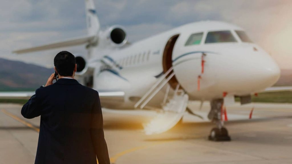 voyage business en jet privé