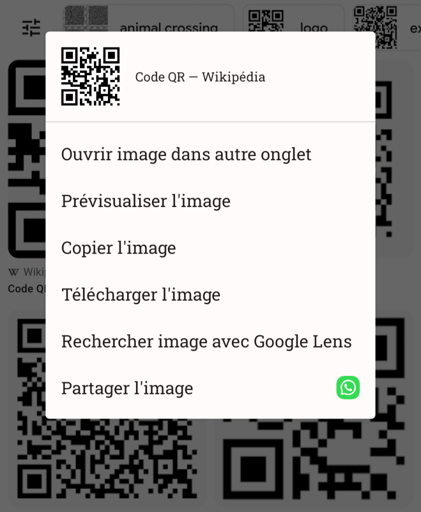 Scanner un QR Code sur page web