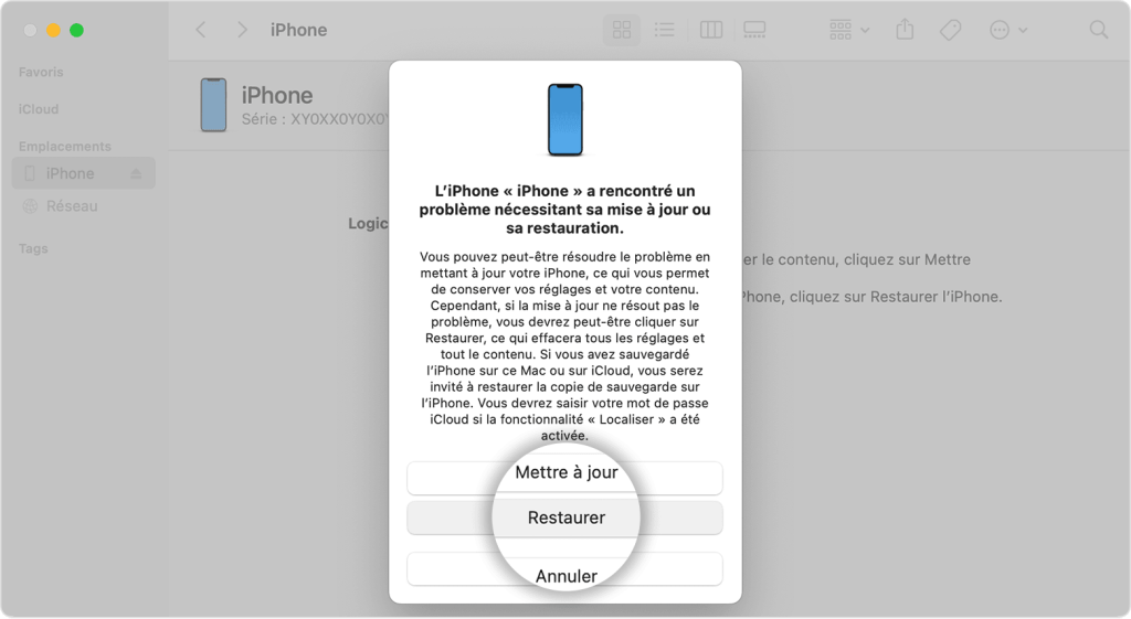 iPhone à supprimer