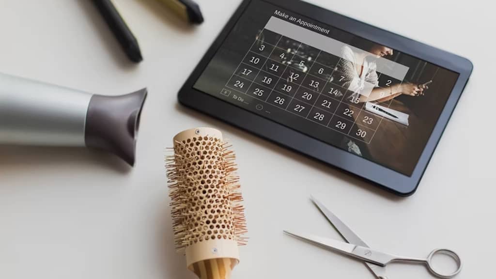 prendre rendez-vous dans un salon de coiffure