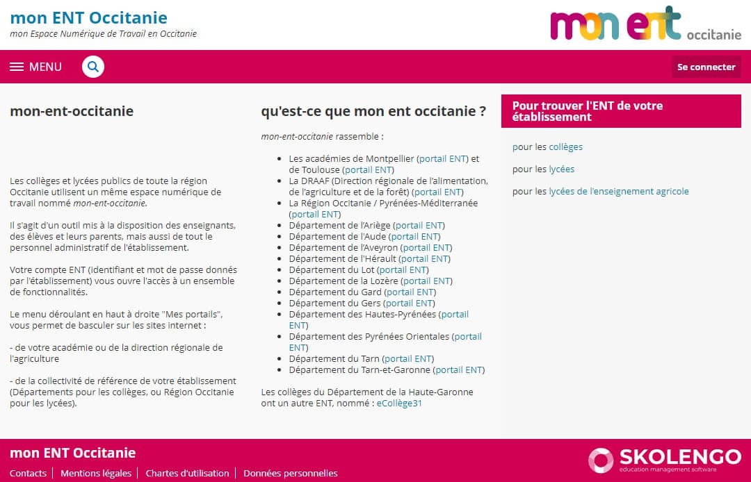Mon ENT Occitanie : guide sur l'Espace Numérique de Travail