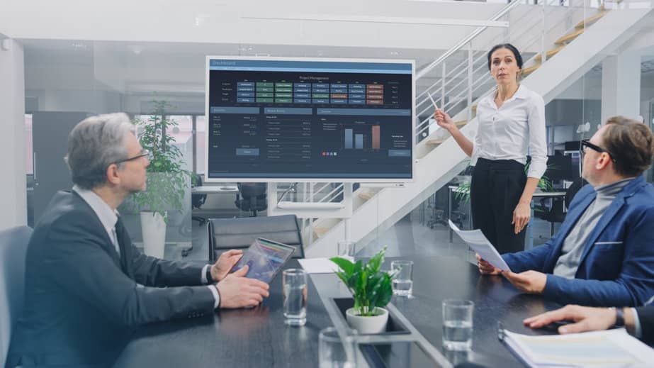 présentation corporate en entreprise