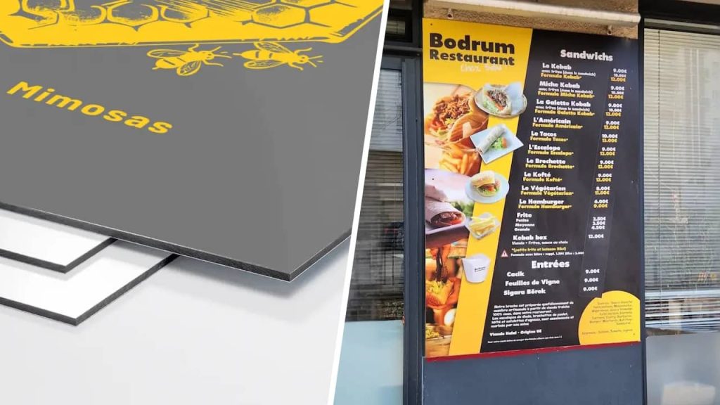 panneau dibond exemple