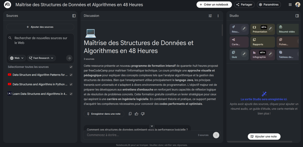 YouTube comme source